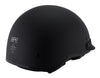 Milwaukee Performance Helmets MPH9720DOT Dot Approved 'Momentum' Matte Black Half Motorcycle Helmet for Men and Women Biker w/ Drop Down Tinted Visor