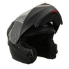 Milwaukee Peformance Helmets MPH9804DOT Matte Black Modular Racing Helmet with Drop Down Tinted Visor
