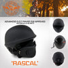 Milwaukee Leather Rascal 3/4 open face motorcycle helmet in flat black with visor, showing multiple views for men and women riders.