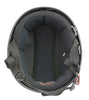 Milwaukee Performance Helmets MPH9850N Novelty 'Air Stream' Matte Black Half Helmet with Drop Down Tinted Visor