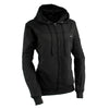 Milwaukee Leather Nexgen Heat NXL2717DUAL women's black heated hoodie jacket with battery pack for winter warmth and comfort.