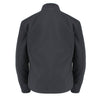 Milwaukee Leather women's black waterproof lightweight soft shell jacket, shown on a hanger with a front view.