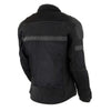 Milwaukee Leather women's black armored textile motorcycle jacket with removable liner, designed for all-season riding comfort.