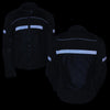 Milwaukee Leather women's black armored textile motorcycle jacket with removable liner, all-season jacket shown from the front.