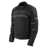 Milwaukee Leather black women's armored textile motorcycle jacket with removable liner, all-season design, and protective features.