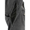 Milwaukee Leather MPM1620 men's black flannel biker shirt with CE armor and reinforced aramid fibers, displayed on a hanger.