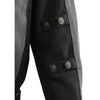 Milwaukee Leather men's black and grey textile armored motorcycle jacket with mesh panels, designed for biker and racing rides.