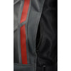 Milwaukee Leather men's black and grey textile motorcycle jacket with mesh panels and armor for riding protection.