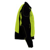 Milwaukee Leather men's black and neon green hi-vis mesh armored racing jacket with removable rain jacket.