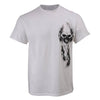 Milwaukee Leather Men's Ghost Skull double-sided white printed T-shirt from HighwayLeather, featuring bold skull graphic design.