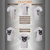 Milwaukee Leather Men's 'Ghost' Skull double-sided white printed T-shirt, featuring bold graphic design and comfortable cotton fabric.