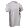 Milwaukee Leather Men's Ghost Skull double-sided white printed T-shirt, featuring bold skull graphic design on textile clothing.
