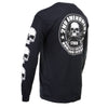 Black men's long sleeve T-shirt by HighwayLeather with "2nd Amendment America's Original Homeland Security" text in white print.