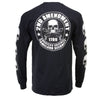 Black Milwaukee Leather men's long sleeve T-shirt with "2nd Amendment America's Original Homeland Security" text and HighwayLeather branding