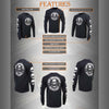 Black men's long sleeve T-shirt by HighwayLeather featuring "2nd Amendment America's Original Homeland Security" text graphic.