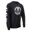 Milwaukee Leather HighwayLeather men's black long sleeve T-shirt with 2nd Amendment and Homeland Security design, textile clothing.