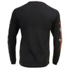 Black long sleeve T-shirt for men featuring electric skull graphic by Milwaukee Leather, from HighwayLeather.