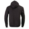 Black hoodie with Celtic cross pocket design by Milwaukee Leather, featuring a comfortable textile fabric and HighwayLeather branding.