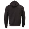 Milwaukee Leather men's black hoodie with skull graphic, zipper closure, from HighwayLeather, featuring bold skull head design.