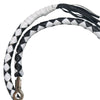 Hot Leathers MWH1103 â€˜Get Backâ€™ Genuine Black and White Leather Whip