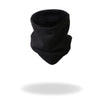 Black fleece neck warmer by Hot Leathers, designed for face and neck safety, with a soft, comfortable texture and snug fit.