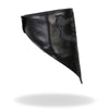 Hot Leathers black leather reflective skull neck warmer with fleece lining, designed for face, neck, and safety protection.