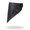 Black Hot Leathers NWL1009 leather neck warmer with fleece lining, designed for face and neck safety and warmth.