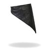 Hot Leathers NWL1009 black soft leather neck warmer with fleece lining, designed for face and neck safety and warmth.