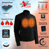 Milwaukee Leather Nexgen Heat NXL2760SET women's black heated soft shell jacket with front zipper and built-in battery for warmth.