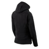 Milwaukee Leather Nexgen Heat NXL2767SET women's black ruffled heated soft shell jacket with detachable hood for hiking.
