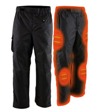 Milwaukee Leather NexGen Heat NXM5715SET men's black thermal heated ski and snow riding pants with battery pack.