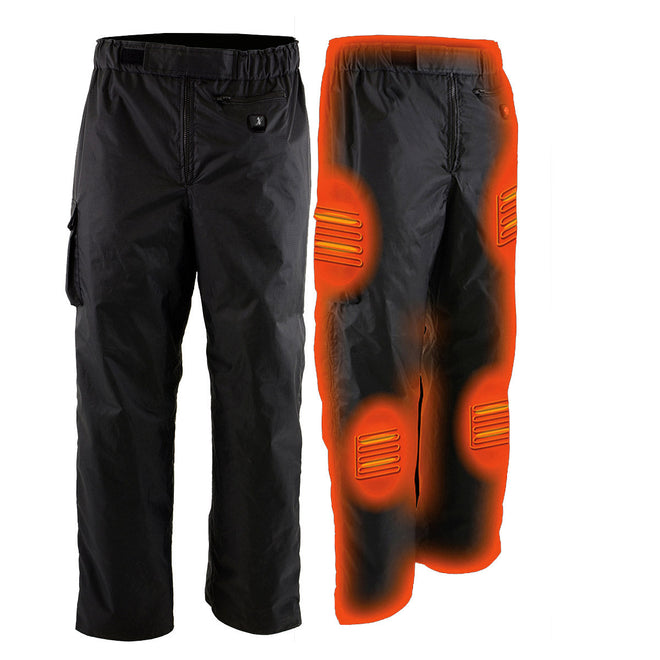 Milwaukee Leather NexGen Heat NXM5715SET men's black thermal heated ski and snow riding pants with battery pack.