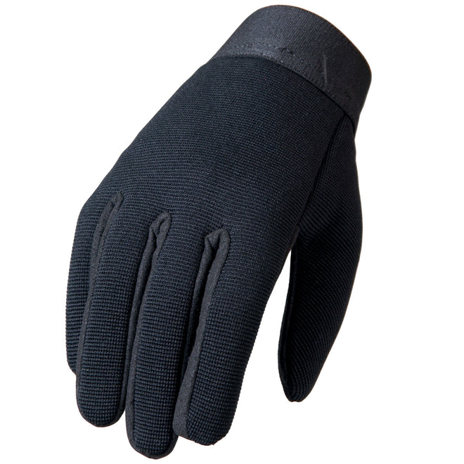 Hot Leathers plain black mechanics gloves, durable and comfortable work gloves for manual tasks.