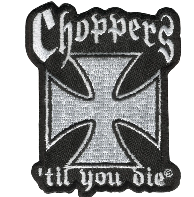 Hot Leathers PATCH CHOPPERS-PPA1132 patches with 3W 3H design on fabric for motorcycle enthusiasts