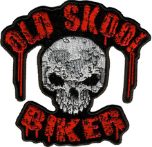 PATCH OLD SKOOL BIKER 4"-PPA2210 : 4W 4H - HighwayLeather
