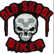 PATCH OLD SKOOL BIKER 11"-PPA2217 : 11W 11H - HighwayLeather