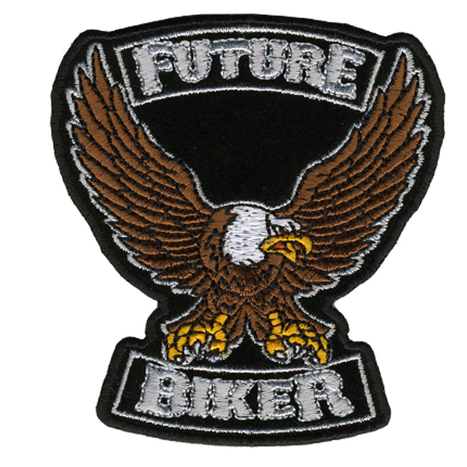 Hot Leathers Future Biker kid's patch featuring a 3x3 inch design with biker-themed artwork.