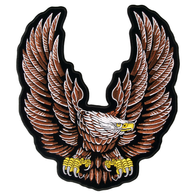 Hot Leathers Federal Upwing patch measuring 10x11 inches, featuring detailed embroidery and bold design elements.