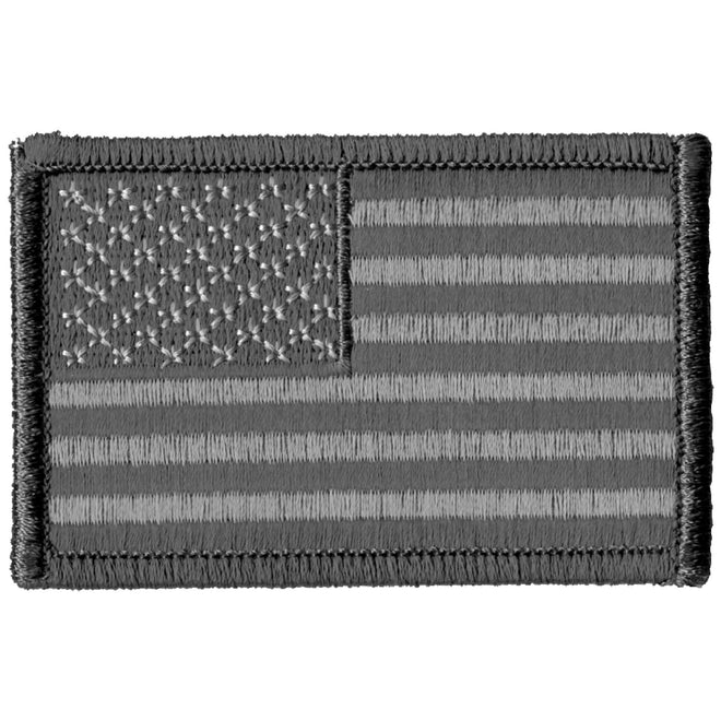 Hot Leathers American flag patch with urban style design, 3x2 inches, suitable for jackets or accessories.