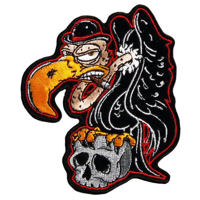 Hot Leathers Buzzard patch, 3x4 inches, featuring a detailed eagle design on a fabric patch.