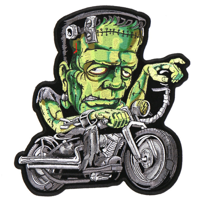 Hot Leathers Frankies Sled patch, 3x4 inches, featuring bold design and vibrant colors, perfect for customizing jackets or bags.