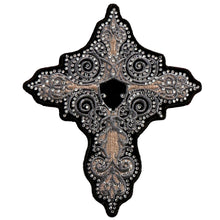 Hot Leathers PPA9735 Rhinestone Cross 4" x 6" Patch