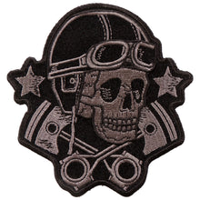 Hot Leathers PPA9743 Goggles Skull and Stars 4"x4" Patch