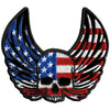 Hot Leathers PPA9780 Skull Wings Flag 4"x3" Patch