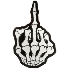 Hot Leathers PPB1013 Skeleton Middle Finger Reflective 3" x 5" Patch