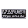 Hot Leathers PPL9611 God Fearing, Gun Toting 4"x1" Patch