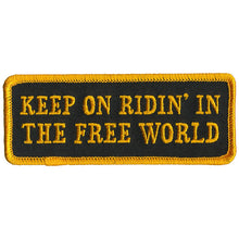 Hot Leathers PPL9785 Keep On Free World 4"x 2" Patch