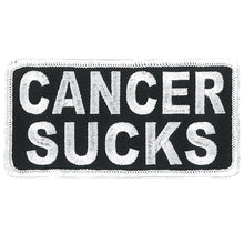 Hot Leathers PPL9815 Cancer Sucks 4"x 2" White Patch