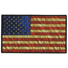 Hot Leathers PPQ1273 Vintage American Flag 10" Patch