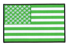 PATCH SHAMROCK FLAG 10"-PPQ1308 : 10"X6" - HighwayLeather